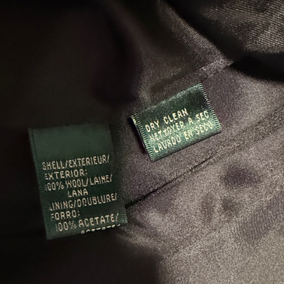 Lauren Ralph Lauren 100% wool Herringbone Tweed Blazer - Picture 5 of 6